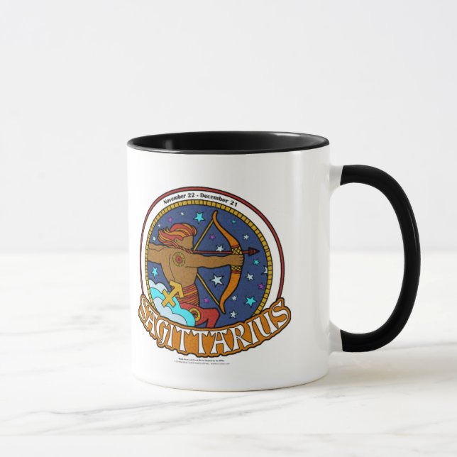 Caneca NP Sagittarius Black Ringer Mug (Direita)