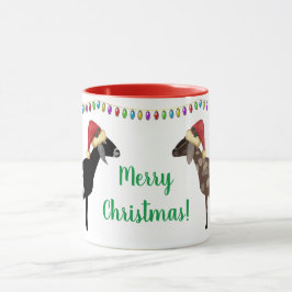 Caneca Nubian Dairy Goat Christmas