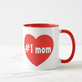 Caneca number one mom beker