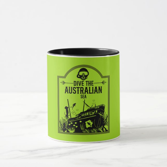 Caneca Numeração dos naufrágios na Austrália (Centro)