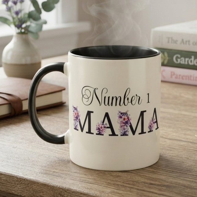 Caneca Número 1 Mamãe (Criador carregado)