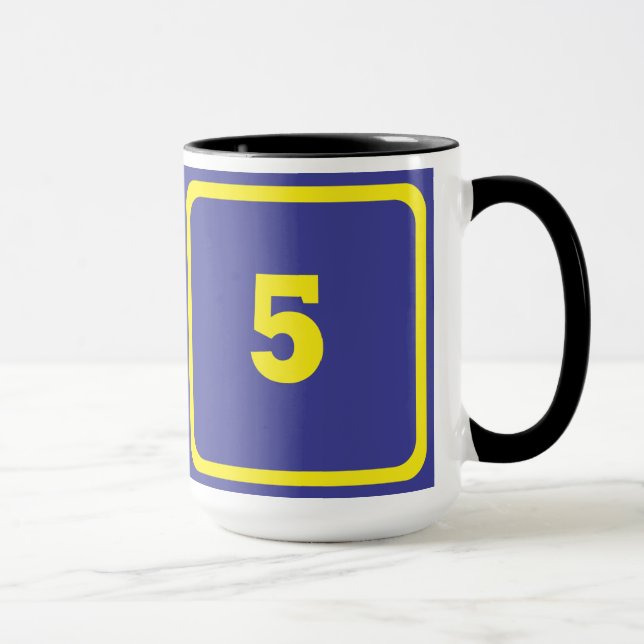 Caneca Número 5 (Direita)