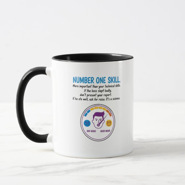 Caneca Número Um Habilidade Humor de Escritório e Estraté (Esquerda)
