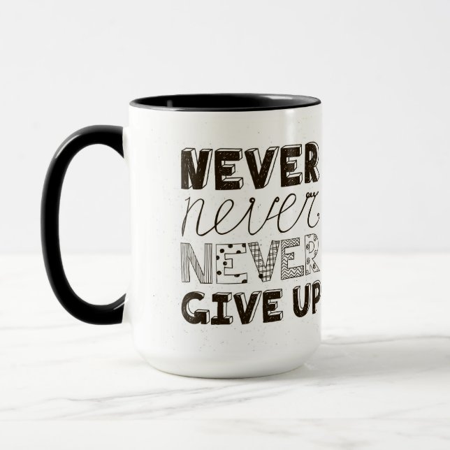 Caneca Nunca dê acima (Esquerda)