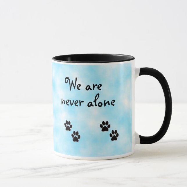 Caneca Nunca estamos sozinhos. (Direita)