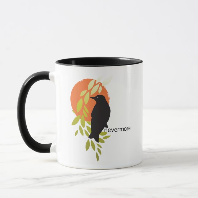 Caneca Nunca mais - Raven & Moon por Poe (Esquerda)