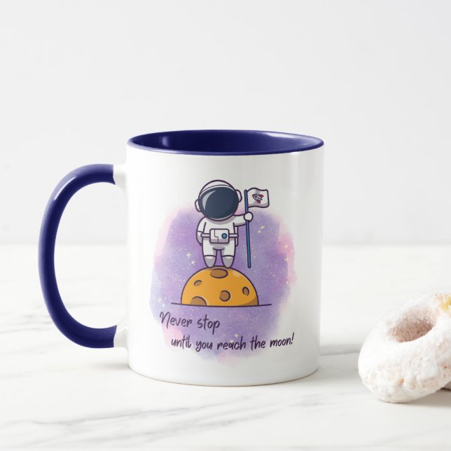 Caneca Nunca Pare Até Você Chegar Na Lâmpada Do Café. (Com Donut)