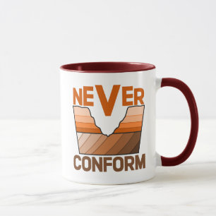 Caneca Nunca se Conforme - Desconformidade Angular do Geó
