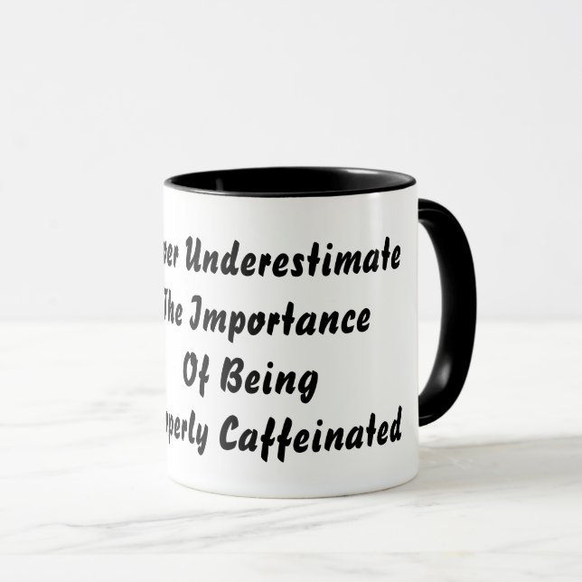 Caneca Nunca Subestime (Frente Esquerda)