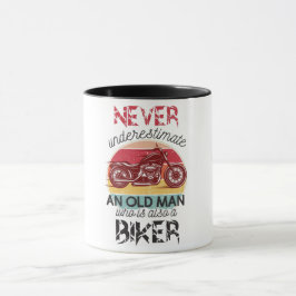 Caneca Nunca Subestime O Velho Biker