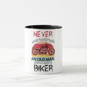 Caneca Nunca Subestime O Velho Biker