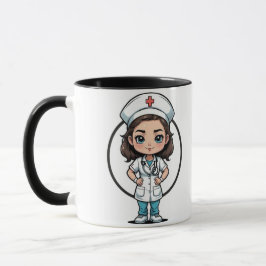 Caneca Nurse Illustration Coffee Mug