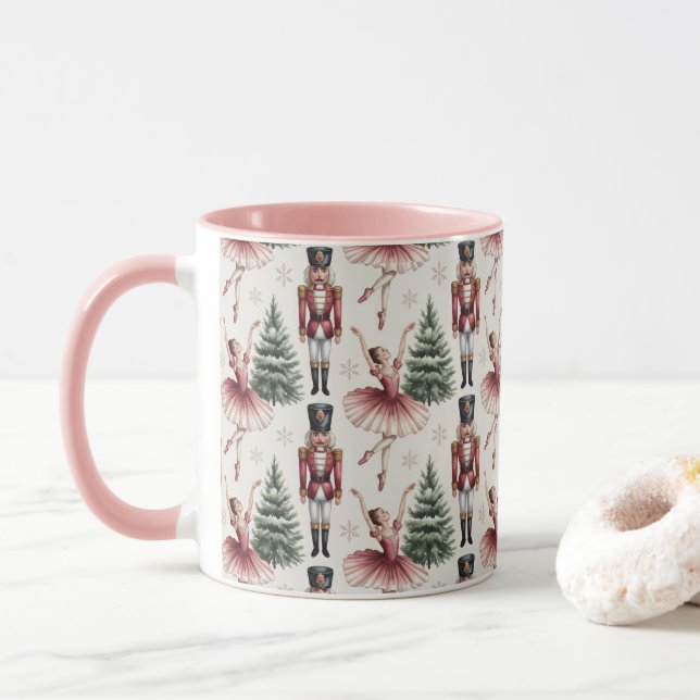 Caneca Nutcracker Ballerina ballet dancer christmas tree  (Com Donut)
