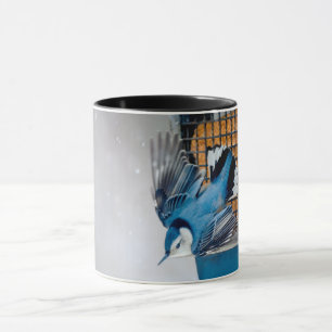 Caneca Nuthatch Branca em Neve - Foto original