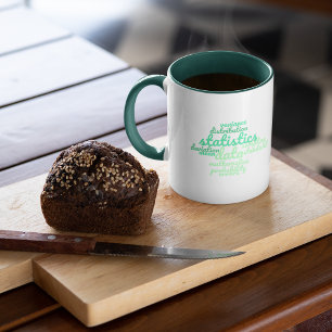 Caneca Nuvem de Palavra de Estatísticas Verdadeiras