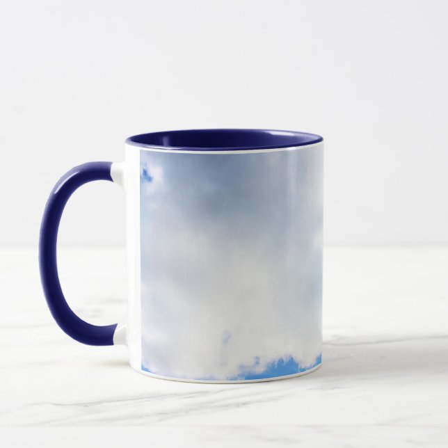 Caneca Nuvens Brancas Puffy e Céu Azul (Esquerda)