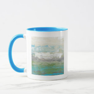 Caneca Nuvens Brancas Superando Paisagem Linda