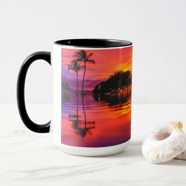 Caneca Nuvens majestosas & reflexão (Com Donut)