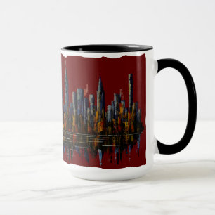 Caneca NY New York, eu amo New York, Apple grande