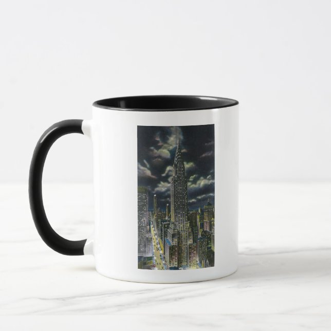 Caneca NYC, Edifício New YorkChrysler na noite nº 1 (Esquerda)