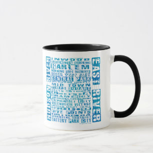 Caneca NYC Neighborods Blue