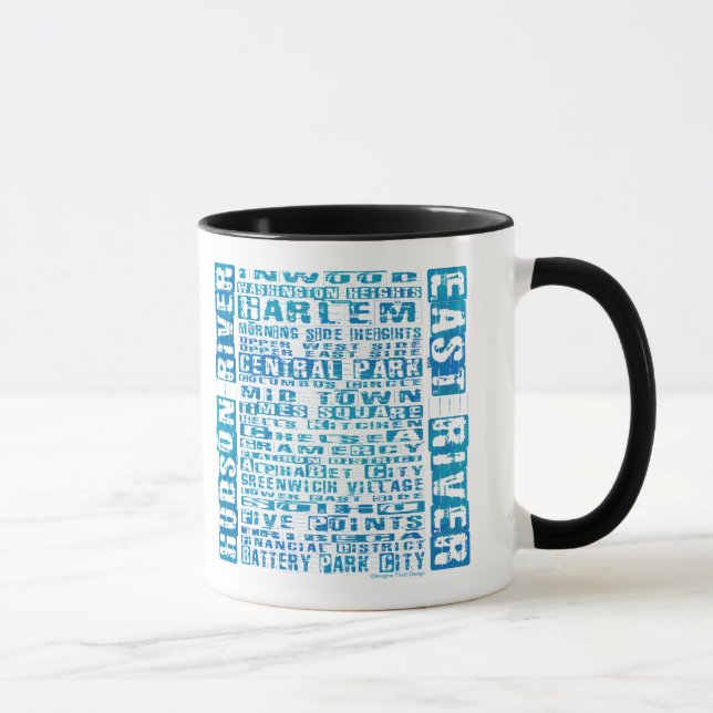 Caneca NYC Neighborods Blue (Direita)
