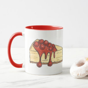 Caneca NYC New York Cherry Cheesecake Slice Foodie