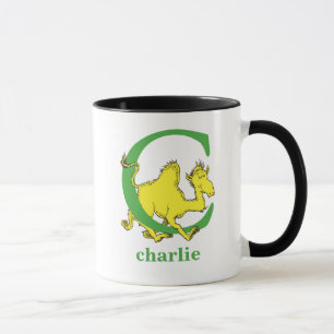 Caneca O ABC do Dr. Seuss: Carta C - Verde  Adicione Seu 