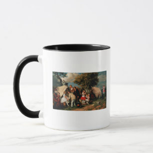 Caneca O acampamento das acrobatas, penas de Epsom