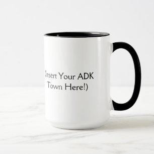 Caneca O Adirondacks está chamando - introduza sua cidad