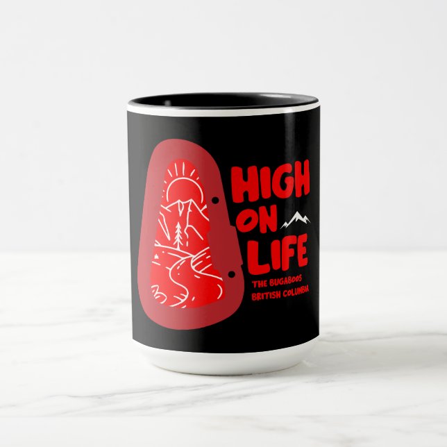 Caneca O alpinismo do Bugaboos no Canadá (Centro)