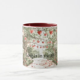 Caneca O Amor dos Corações Vermelhos está no ar
