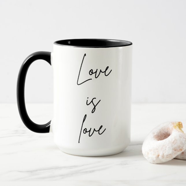 Caneca O amor é amor  (Com Donut)