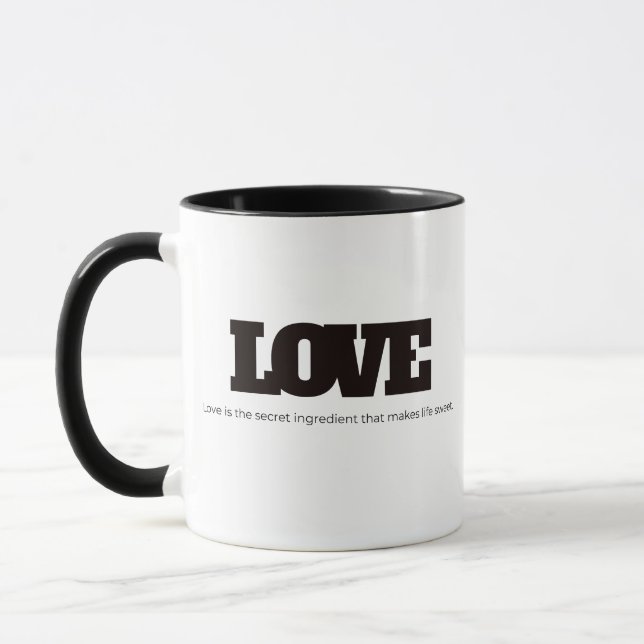 Caneca O Amor é o Ingrediente Secreto (Esquerda)