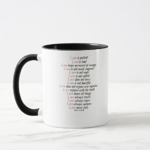 Caneca O Amor é Paciente Estilo Elegante 