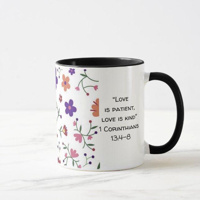 Caneca "O amor é paciente, o amor é gentil" (Direita)
