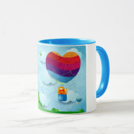 Caneca O amor está no ar