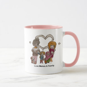Caneca O amor faz uma família por Ainsley--caneca de 11