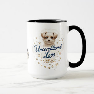 Caneca O Amor Incondicional Vem com Quatro Patas