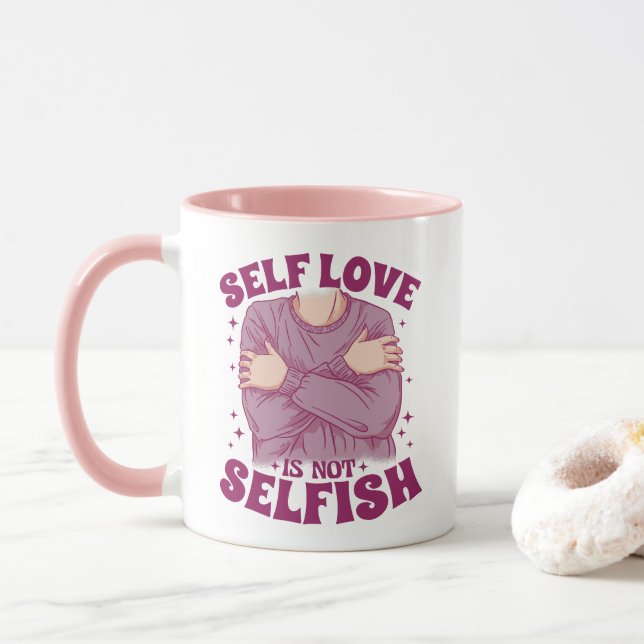 Caneca O amor próprio não é egoísta (Com Donut)