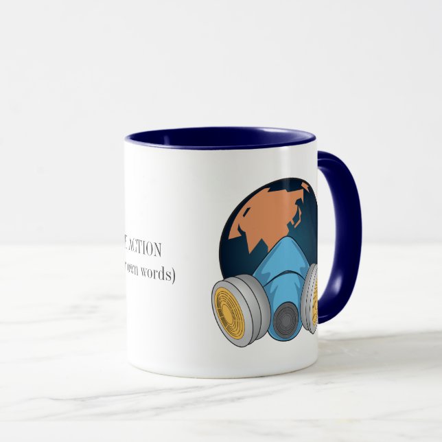 Caneca O aquecimento global que temos de tomar medidas (Frente Esquerda)