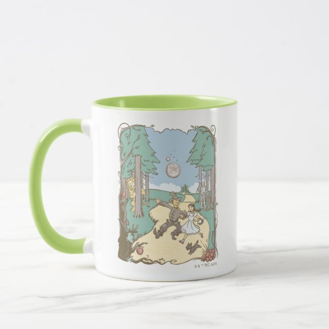 Caneca O Assistente De Oz™ | Storybook Yellow Brick Road (Esquerda)