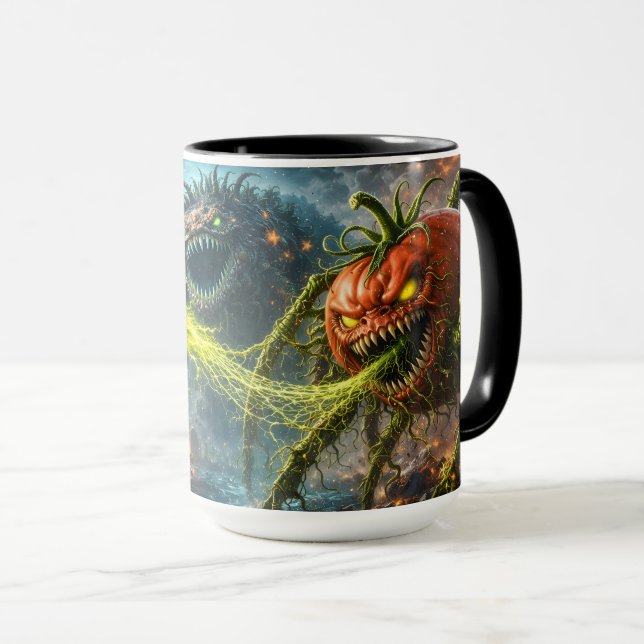 Caneca O ataque do Colossus mutante veggie tom dois tons (Frente Esquerda)