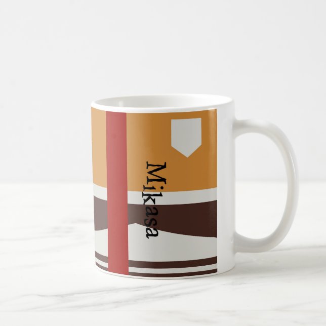 Caneca O ataque no titã inspirou a caneca, Mikasa (Direita)