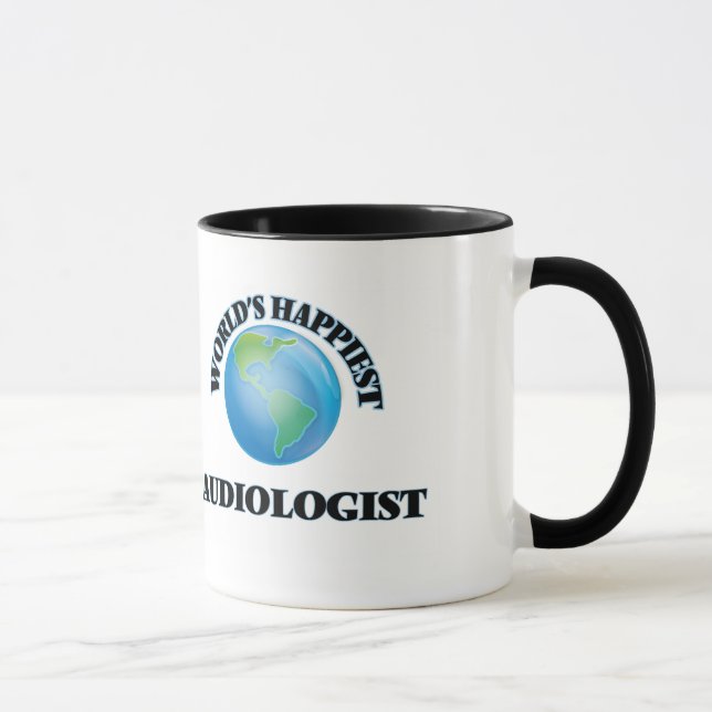 Caneca O Audiologist o mais feliz do mundo (Direita)