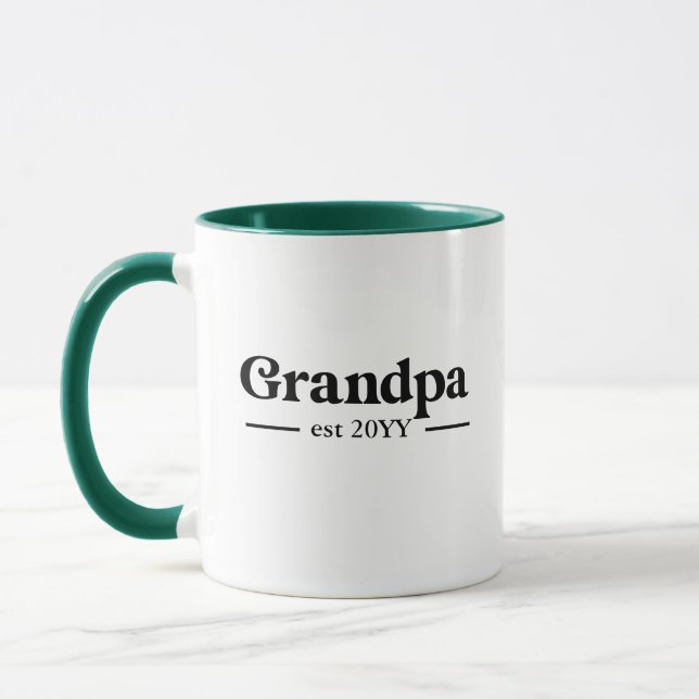 Caneca O avô criou o vovô personalizado Mug (Esquerda)