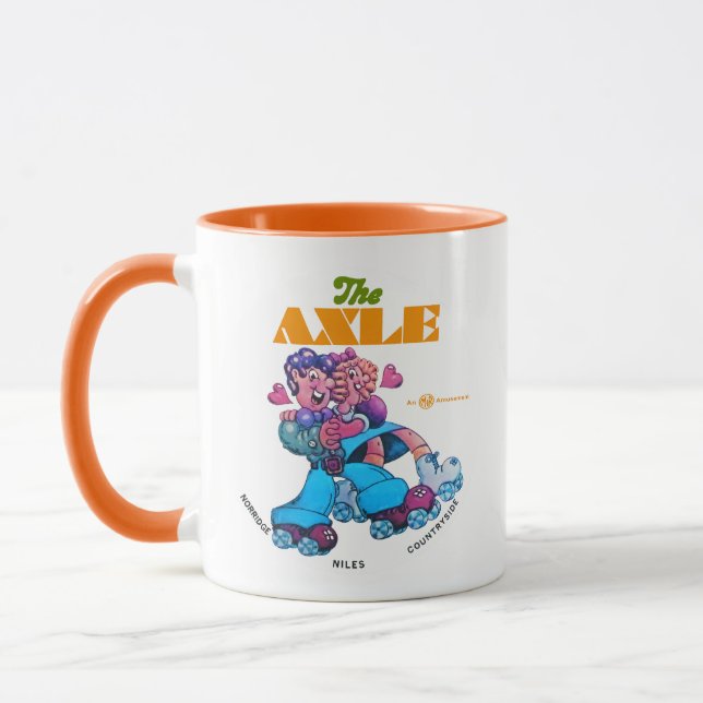 Caneca O Axle Roller Skating Rinks de Illinois. (Esquerda)