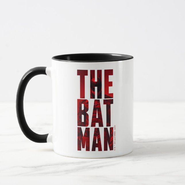 Caneca O Batman Typografia Cutout (Esquerda)