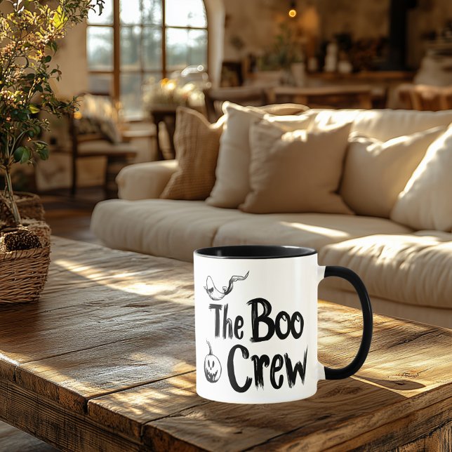 Caneca O Boo Crew Halloween - Design Divertido e fantasma (Criador carregado)