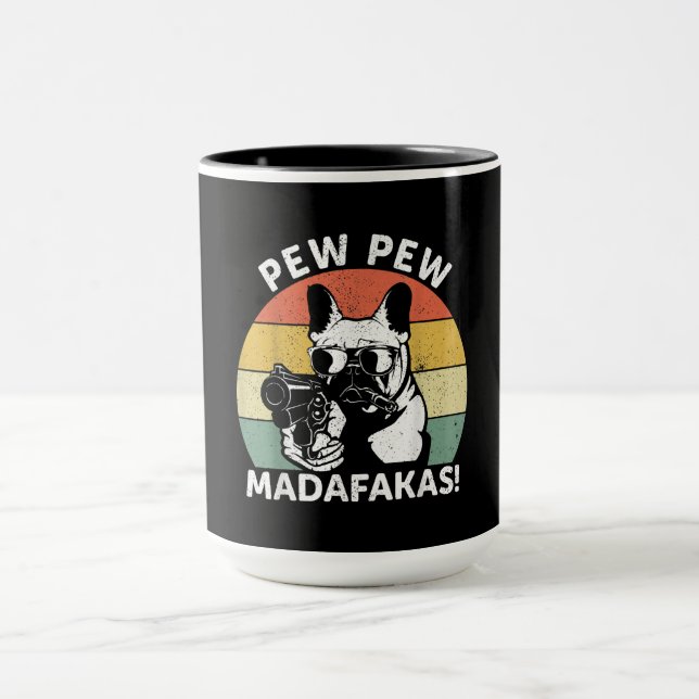 Caneca O Bulldog Francês Mastigou Madafakas Louca (Centro)